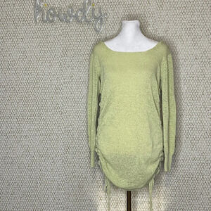 NWOT Princess Polly Mya Green Knit Backless Mini Sweater Dress Size S/M